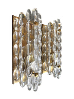 Mid century wall sconces Orrefors glass by Carl Fagerlund for Lyfa 1960s