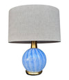 Mid Century table lamps Murano glass and brass by La Murrina 1960s