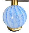 Mid Century table lamps Murano glass and brass by La Murrina 1960s