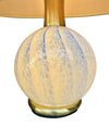 Mid Century table lamps Murano glass and brass by La Murrina 1960s