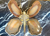 1970s Agate and brass butterfly wall light by Isabelle Faure - Mid Century Lighting