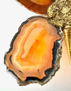 1970s Agate and brass butterfly wall light by Isabelle Faure - Mid Century Lighting