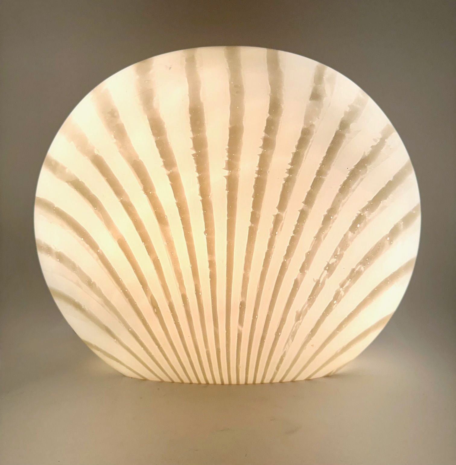 A Mid Century Murano Glass Shell Lamp by Peill and Putzler - Mid ...
