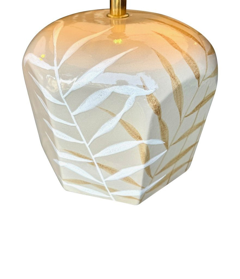Mid century ceramic table lamps 1970s ceramic lamps by Ugo Zaccanini for Maison Lancel