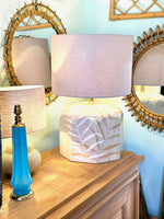 Mid century ceramic table lamps 1970s ceramic lamps by Ugo Zaccanini for Maison Lancel