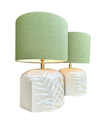 Mid century ceramic table lamps 1970s ceramic lamps by Ugo Zaccanini for Maison Lancel