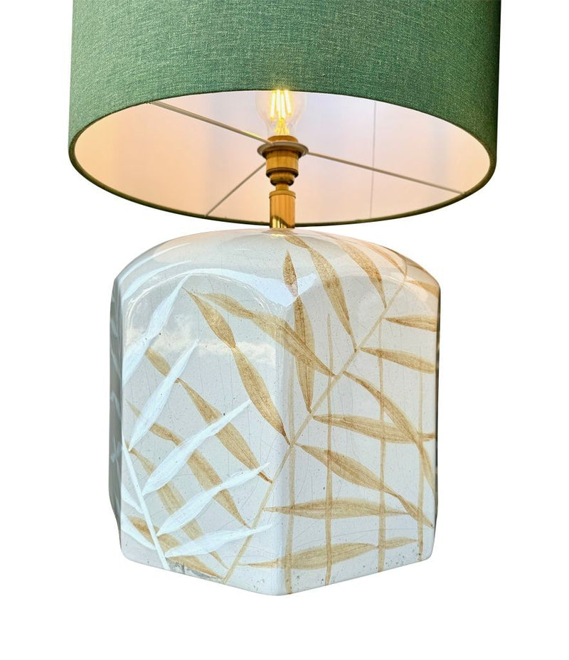Mid century ceramic table lamps 1970s ceramic lamps by Ugo Zaccanini for Maison Lancel