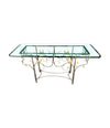 Mid century console table wrought iron with glass or solid marble top 1970s - Mid century furniture London