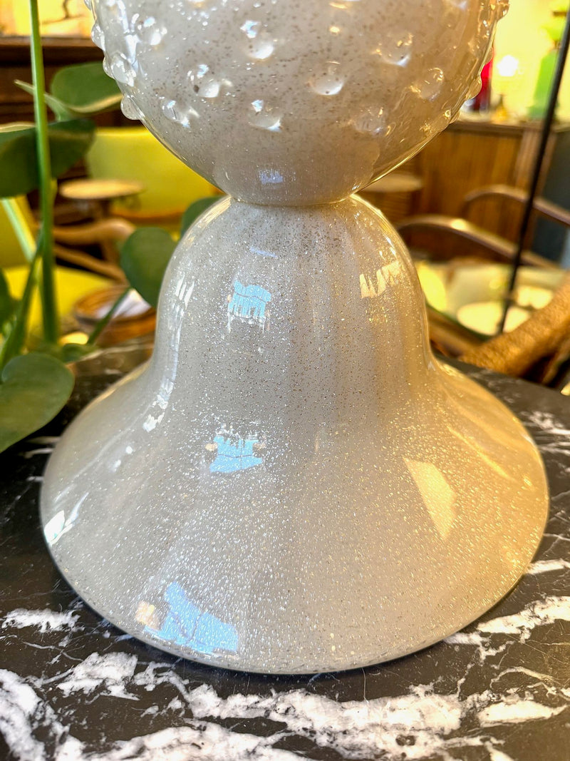 Mid Century table lamp - Murano - Avventurina - Taupe - glass balls - mid century lighting