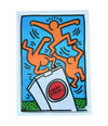 Framed Keith Haring Lucky Strike screen prints 1987 - Vintage Art