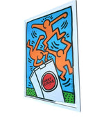 Framed Keith Haring Lucky Strike screen prints 1987 - Vintage Art