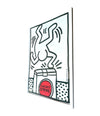 Framed Keith Haring Lucky Strike screen prints 1987 - Vintage Art