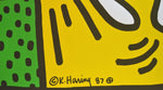 Framed Keith Haring Lucky Strike screen prints 1987 - Vintage Art
