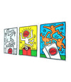 Framed Keith Haring Lucky Strike screen prints 1987 - Vintage Art