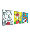 Framed Keith Haring Lucky Strike screen prints 1987 - Vintage Art