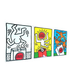 Framed Keith Haring Lucky Strike screen prints 1987 - Vintage Art