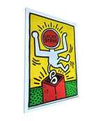 Framed Keith Haring Lucky Strike screen prints 1987 - Vintage Art