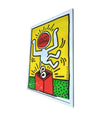 Framed Keith Haring Lucky Strike screen prints 1987 - Vintage Art