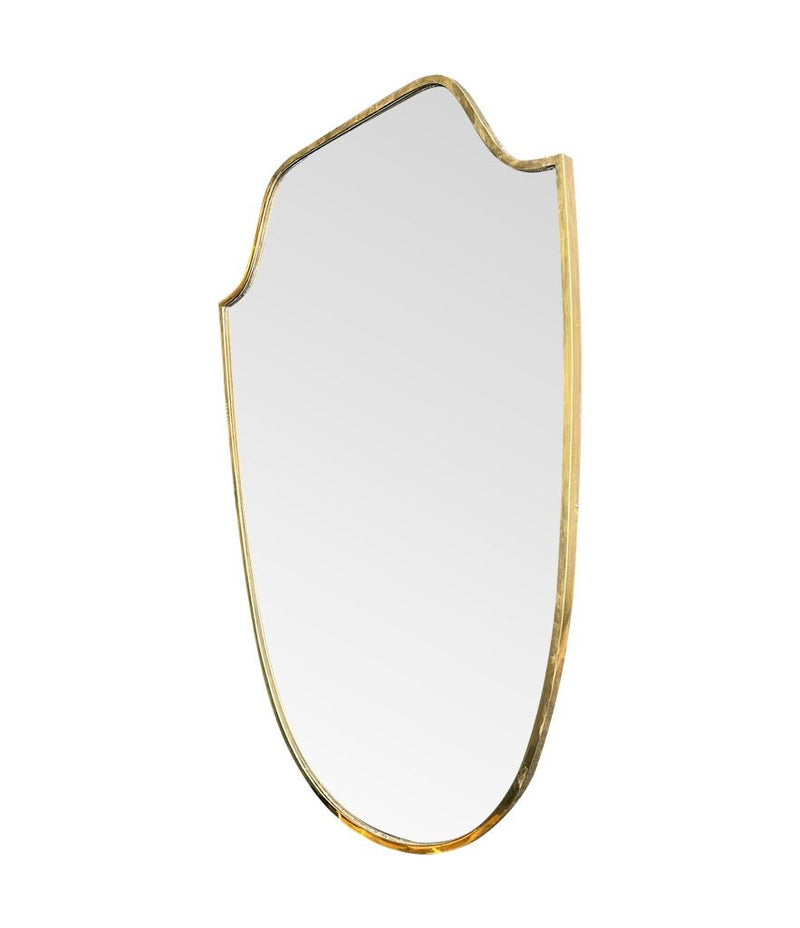 Mid Century mirror Italian shield 1950s