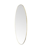 Mid Century Mirror full length Oval Mirror 1950s Italian with brass frame