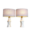 Mid Century table Lamps with Travertine bases by Fratelli Mannelli - Mid Century Lighting - 1970s table lamps