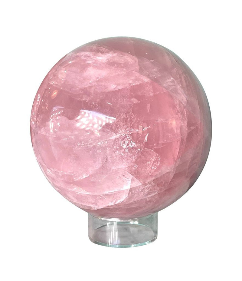 Vintage Rose Quartz Sphere from Madagascar - Venusrox - Ed Butcher Antiques Shop London