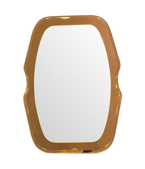 Mid Century Italian Cristal Arte Mirror - Pink Rose - Mid Century Mirror - Ed Butcher Antiques Shop London