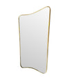 An original Italian Mid Century brass shield mirror attributed to Gio Ponti - Mid Century Mirrors