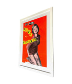 Red Sex Pistols silk lithograph poster "Fuck Forever" by Jamie Reid - Ed Butcher Antique Shop London