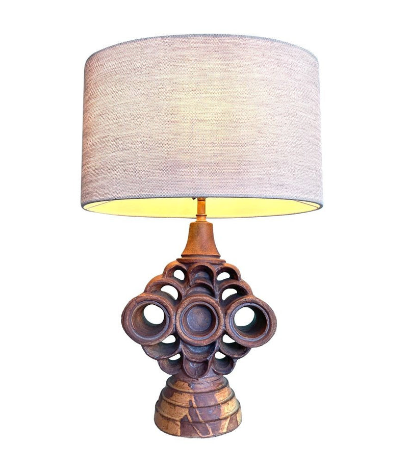 Mid Century Table lamp studio pottery by Bernard Rooke - Mid Century Lighting 