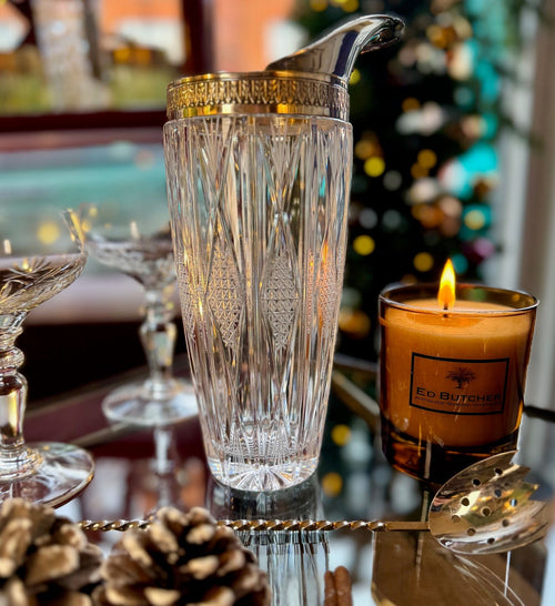An Italian 1950s silver cocktail jug with nickel muddling spoon