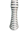 Mid Century Floor lamp with white and silver ceramic base - Mid Century Lighting - 70's floor lamp