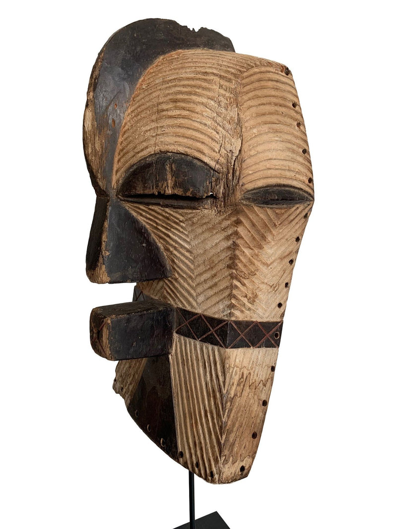 Female Songye Kifwebe Hand Carved Ceremonial Mask