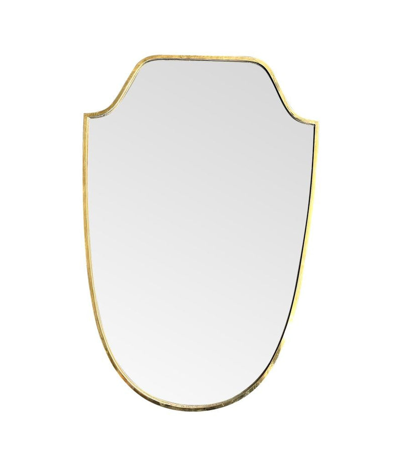 Mid Century mirror Italian shield 1950s