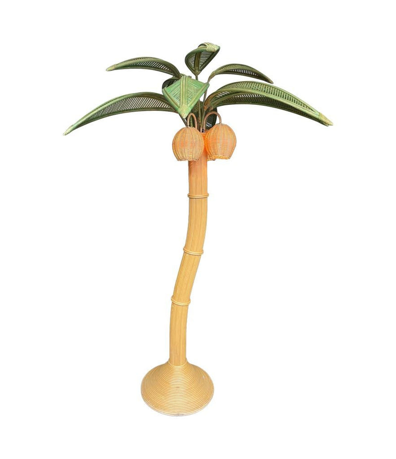 Large Bamboo Palm Tree Floor Lamp - Ed Butcher Antiques Shop London