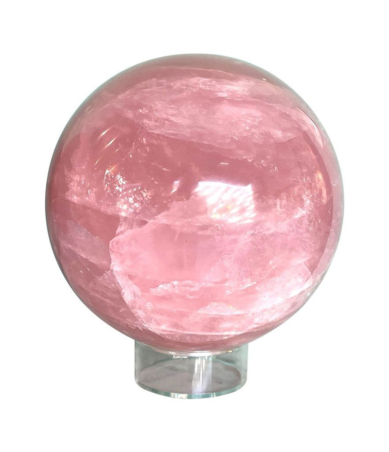 Vintage Rose Quartz Sphere from Madagascar - Venusrox - Ed Butcher Antiques Shop London