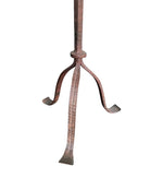 Mid century floor lamp Spanish wrought iron with bespoke linen shade - Mid Century Lighting