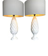 Mid Century Table Lamps ceramic pineapple - Mid Century lighting