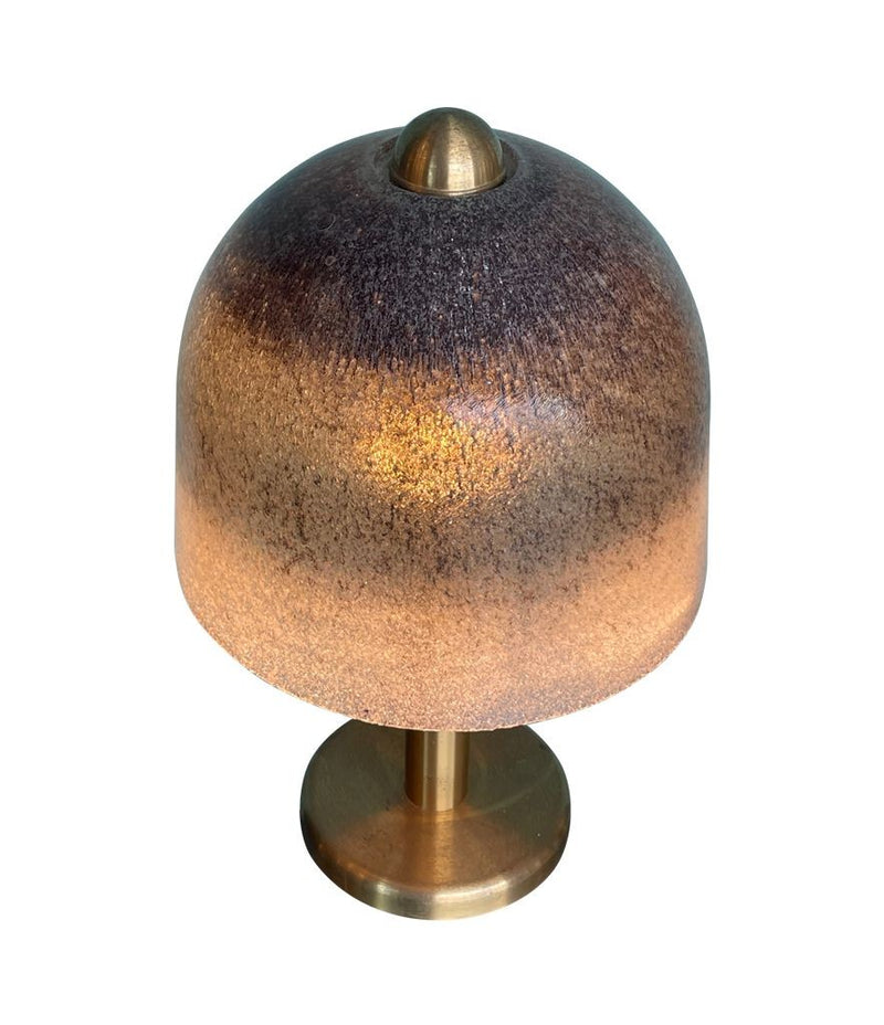 Mid Century Table Lamp - Peil and Putzler brass and glass domed mushroom table lamp - Ed Butcher Antiques Shop London