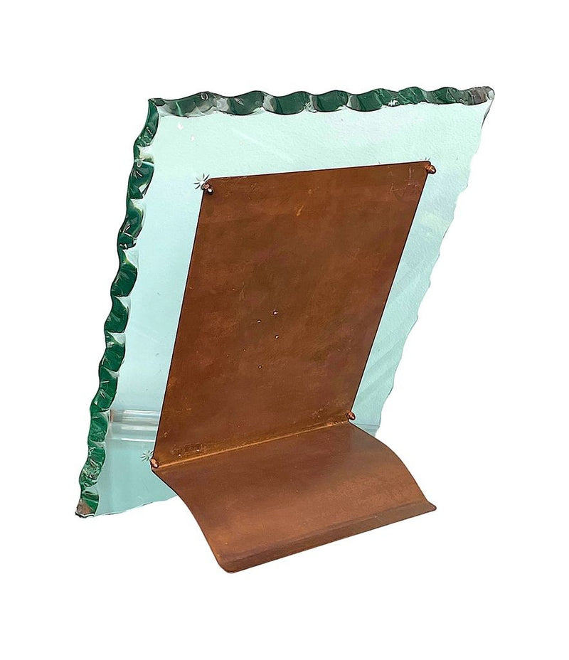 A 1930s glass and brass picture frame attributed to Pietro Chiesa for Fontana Arte