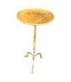 A Spanish 1950s wrought iron gilt martini table