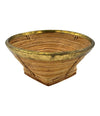 An Italian 1970s bamboo and brass bowl