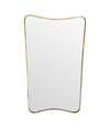 An original Italian Mid Century brass shield mirror attributed to Gio Ponti - Mid Century Mirrors