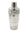 A French 1930s Art Deco silver plated cocktail shaker in orignal presentation box