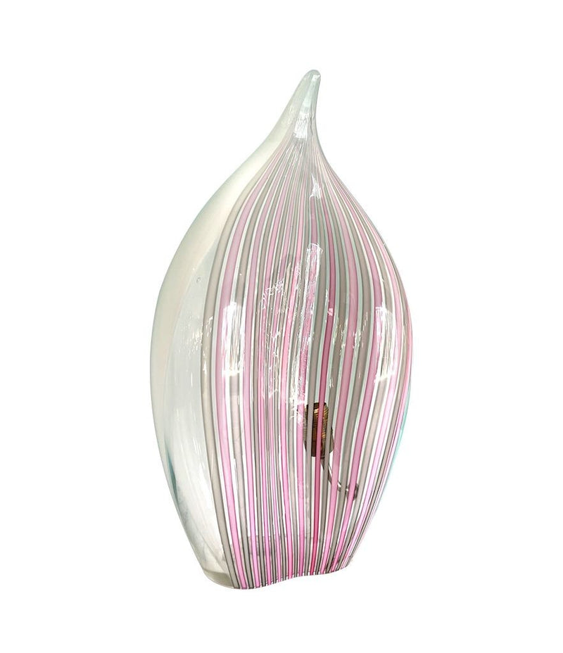 A rare Murano glass tear drop shaped, sculptural lamp by glass "Maestro" Lino Tagliapietra for La Murrina