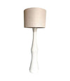 Mid Century Floor Lamp white ribbed ceramic base - Mid century Lighting - 70's floor lamp
