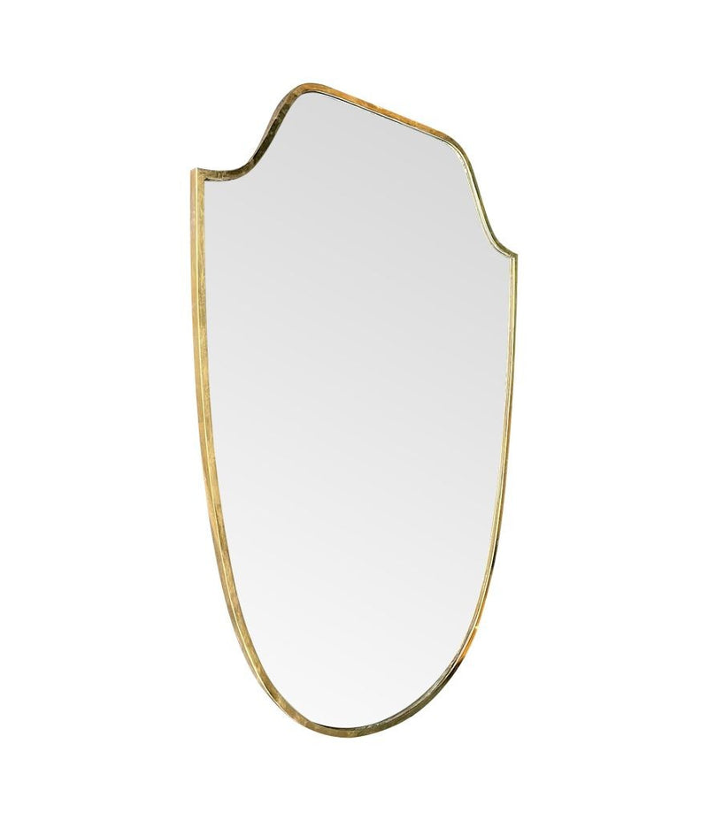 Mid Century mirror Italian shield 1950s