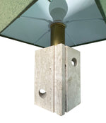 Mid Century table lamps with sculptural travertine bases by Fratelli Mannelli - Mid Century Lighting - 1970s lamps