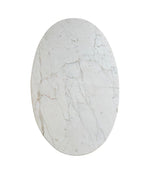 An Italian 1970s oval Carrara marble coffee table in the style of Angelo Mangiarotti