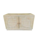 An Italian 1970s pencil reed bamboo, two doors, cabinet by Vivai Del Sud
